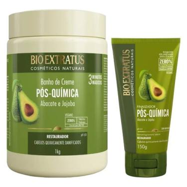 Imagem de Kit Pós química finalização capilar 1 Banho de creme 1kg 1 Finalizador