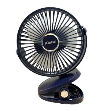 Imagem de Ventilador Portatil Com Iluminação Recarrregável 5 Velocidades Diâmentro 15 Cm