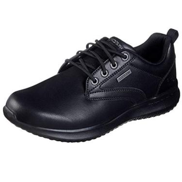 Imagem de Skechers Delson-Antigo Oxford masculino, Couro preto, 39