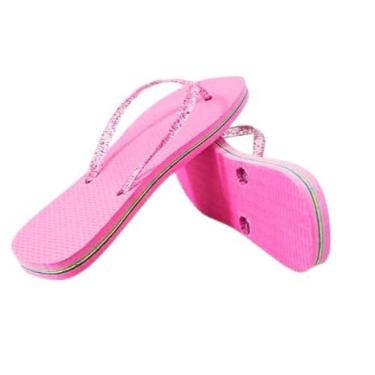 Imagem de Chinelos de Nuvem, Kit 10 Pares Chinelos Bandeirinha Masculino e Feminino de Dedo Borracha(Rosa,35)