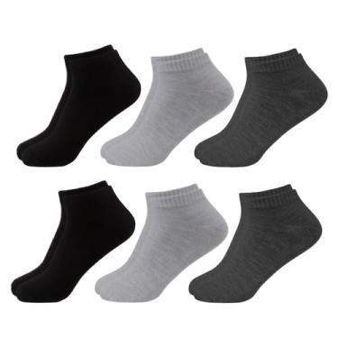 Imagem de Kit 6 Pares Meias Esportivas Cano Curto Derby Adulto Original, Mescla,