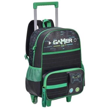 Imagem de Mochila gamer start de carrinho 16" vd24528k, Preto, Verde