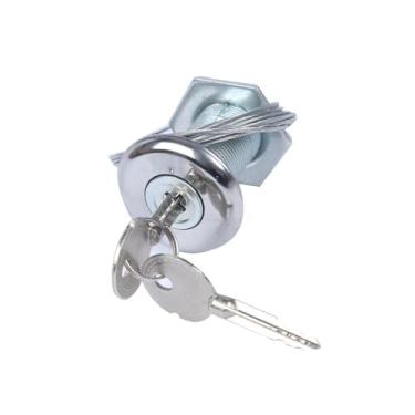 Imagem de Ｂｅｓｇａ Fechadura de emergência para porta de garagem com chaves de liga de zinco de luxo que substitui a fechadura de cabo de aço, Style C