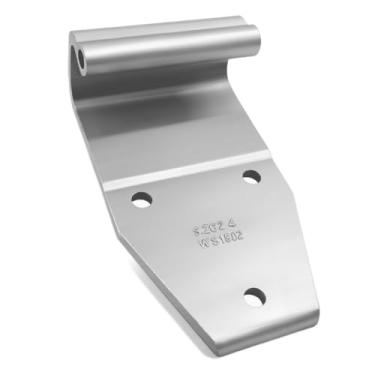 Imagem de Seassauto HS1802 S2624 Dobradiça de porta de três furos para veículos comerciais - 18 x 9,8 x 6,3 cm, Φ0,33, aço resistente, para caminhões e ônibus - durável e feito com precisão (conjunto de 4 peças