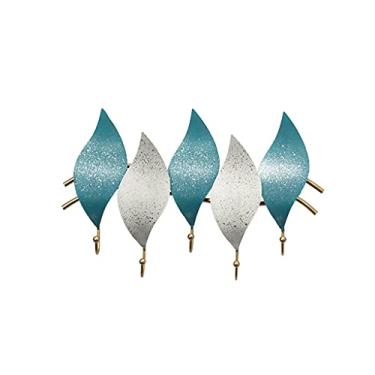 Imagem de Cabide montado na parede cabideiro gancho moderno metal pendurar na parede cabide quarto sala de estar corredor decoração de parede pingente cabide corredor chaveiro rack saco rack 7 ganchos casacos