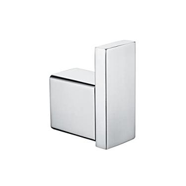 Imagem de SUS 304 Conjunto de ferragens de banheiro de aço inoxidável cromado gancho de roupão suporte de escova de vaso sanitário suporte de papel barra de toalha acessórios de banheiro, suporte de papel