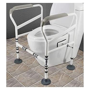 Imagem de GeRRiT Barra de apoio antiderrapante para vaso sanitário, barra de equilíbrio de banheiro, suporte de trilho de mão antiderrapante