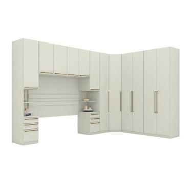Imagem de Quarto Modulado Casal 7 Peças Seletto Areia - Henn