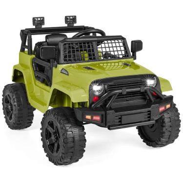 Imagem de Caminhão Elétrico Infantil Best Choice Products 12V com Controle Remoto Parental, Suspensão Pneumática, Luzes de LED, Porta AUX - Verde