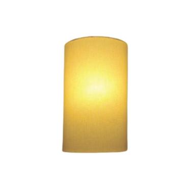 Imagem de Arandela Meia Cana Vivare Md-2031 Cúpula Em Tecido 30-18x16cm - Bivolt Algodão-crú 127-220v