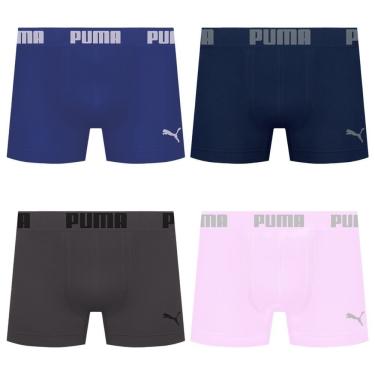 Imagem de Kit 4 Cuecas Puma Boxer Sem Costura Masculina