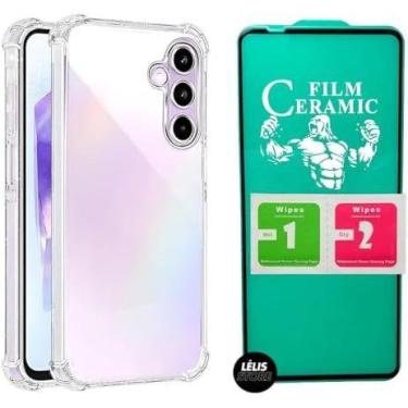 Imagem de Kit Capa Capinha para Samsung A56 Anti Impacto Premium Transparente + 