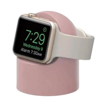 Imagem de Suporte Carregador Para Apple Watch Em Silicone Durável Com Modo De Me