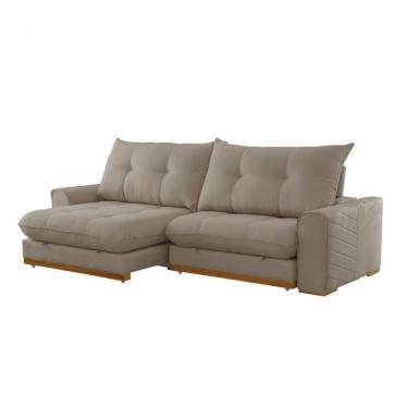Imagem de Sofá Argo Veludo 02 Módulos 120 Cm B25cm Meu Sofá Online B002 Veludo Capuccino