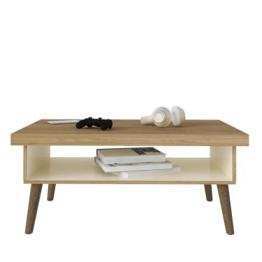 Imagem de Mesa De Centro Lucca Carvalho/off White Artely