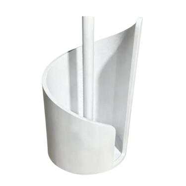 Imagem de IEUDNS Suporte para Papel Toalha, Dispensador de Papel Toalha, Suporte Decorativo para Lenços de, de Madeira para em Rolo para Sala de Estar, Cozinha de, Branco