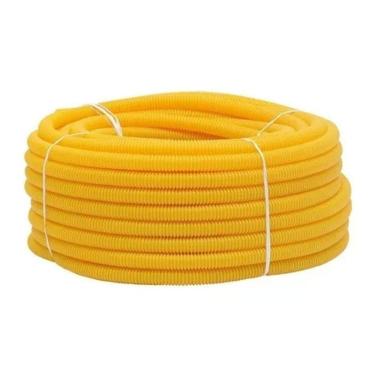 Imagem de Eletroduto Flexível Corrugado Amarelo 1 Antichama