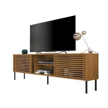 Imagem de Bancada Rack Tv Até 70 Polegadas New Frizz Marrom Caemmun