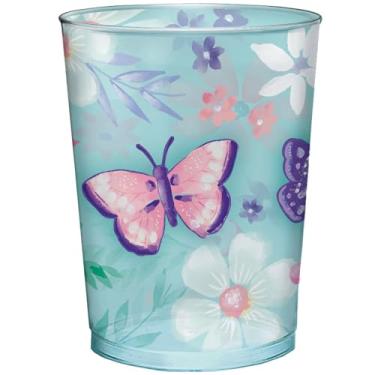 Imagem de Copo de plástico borboleta para lembrancinhas - 473 ml | Multicolorido | 1 peça