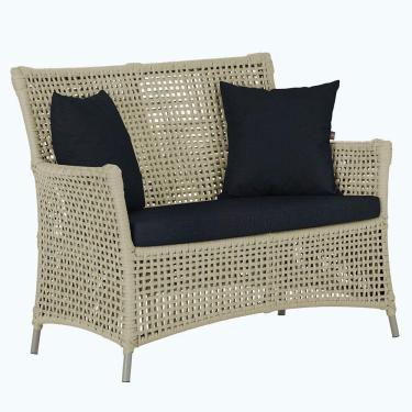 Imagem de 1 Sofá área Externa Igapó Alumínio Fendi Corda Náutica E12 Rami