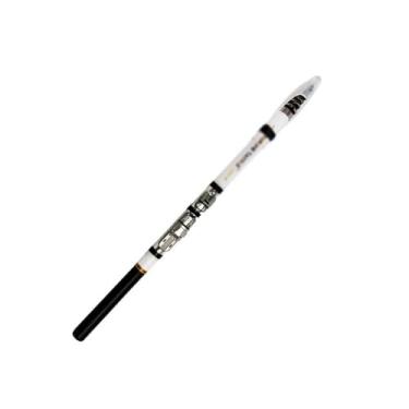 Imagem de Vara de Pesca de Viagem Vara de pesca telescópica rocha 3,0 m fibra carbono mini viagem ultraleve vara(Branco)