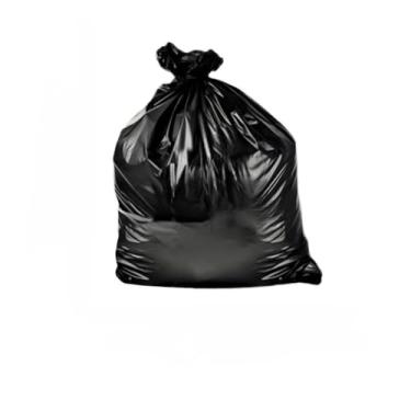 Imagem de Saco De Lixo Preto 200l Resistência Média 4 Micra 100 Unid | Para Lixo Comum e Orgânico | Ultra Resistente | Ideal para Construção Civil, Condomínios e Comércio