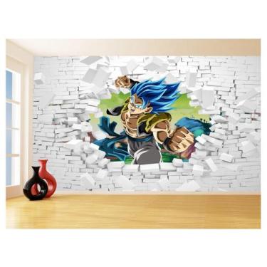 Imagem de Papel De Parede 3D Dragon Ball Goku Vegeta Anime 3,5M Dbz56 - Você Dec