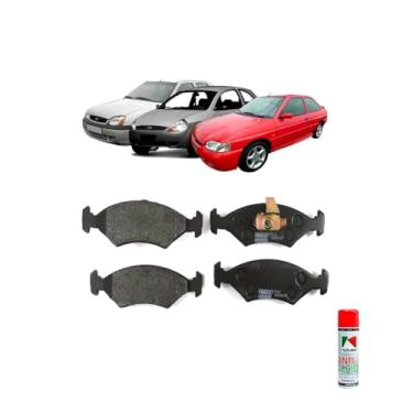 Imagem de Kit Pastilha de Freio Fiesta 1.4 1.6 1996+ Ka 1.6 2001+ Courier 97 + Koibe Anti Chio 250ml