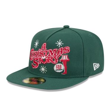 Imagem de Boné New Era 59FIFTY A-FRAME Christmas Generic Logo NEW ERA Verde-Masculino