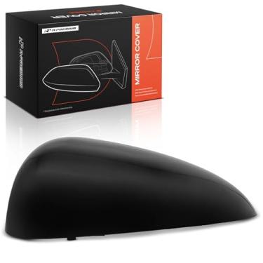 Imagem de A-Premium Tampa do espelho retrovisor do lado do motorista - compatível com Chevrolet Sonic 2012-2020 - preto liso, sem furo de seta