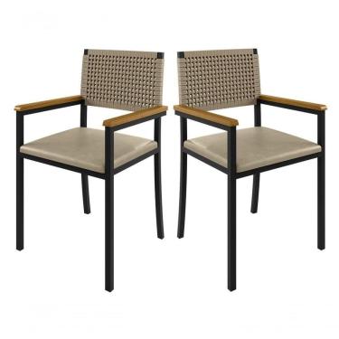 Imagem de Cadeiras Para área Gourmet Com Braço - Madri - Paonanda Decor