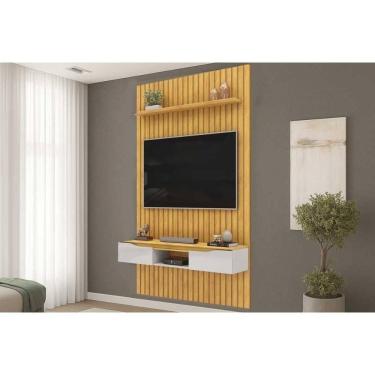 Imagem de Painel Home P/ Tv Isac 183x240cm Cedro/bali - Dj Móveis