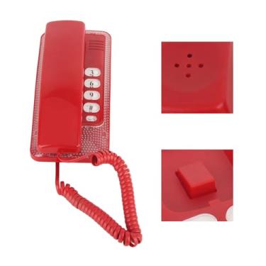 Imagem de KIMISS Telefone Com Fio Montado na Parede KXT-438 Com Funções de Rediscagem, Mudo e Flash Rápido para Uso Doméstico, No Escritório, No Hotel e na Escola (#11)