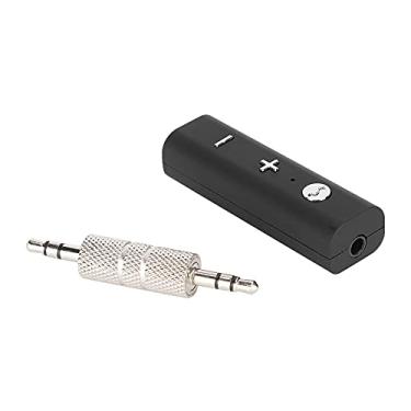 Imagem de SUNGOOYUE Receptor de áudio, Adaptador Sem Fio 5.0 Com Conexão de Telefone Duplo, ABS Preto, Conector de 3,5 Mm, Bateria de 110mAh, 4-5 Horas de Reprodução