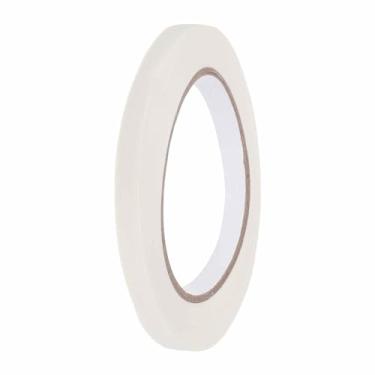 Imagem de HARFINGTON Fita adesiva colorida de 0,9 cm x 54,6 m, papel crepe universal, fita adesiva colorida para pintura, desenho, faça você mesmo, etiquetagem artesanal, selagem, branca