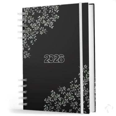 Imagem de Agenda 2026 Capa Dura Executiva Coleção Minimalist Leaves