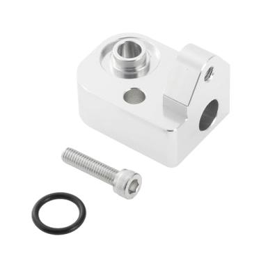 Imagem de Partuto Kit espaçador de sensor de admissão de ar de temperatura para Chevy para Chevrolet Silverado para GMC Sierra 2500HD 3500HD 6.6L V8 motor diesel 2017-2024 tom prateado