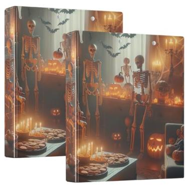 Imagem de Pastas de fichário de abóboras para sala de lareira com três anéis com pasta de arquivo de prancheta de perfil para material de escritório, 1 pacote