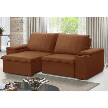 Imagem de Sofá Retrátil e Reclinável 3 Lugares 205cm com Porta Copos Ballarat - 