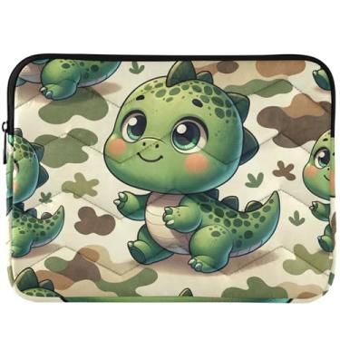 Imagem de Capa protetora universal para notebook com desenho animado de dinossauro de 13 a 14 polegadas para Macbook Air de 13 polegadas
