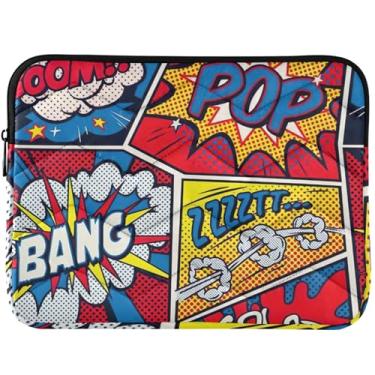 Imagem de Capa protetora para laptop Pop Art Bang Boom para MacBook Air de 13 polegadas linda capa protetora para notebook capa universal 13-14 polegadas