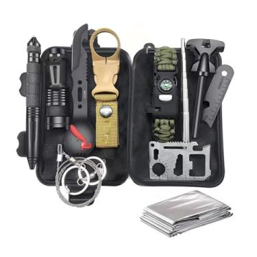 Imagem de Conjunto de Ferramentas Manuais Multifuncionais 13 Peças Homens Marido Pai Namorado Kit Sobrevivência Campo Equipamento Emergência Brindes para Meias Presentes Aniversário Caça Pesca Acampamento