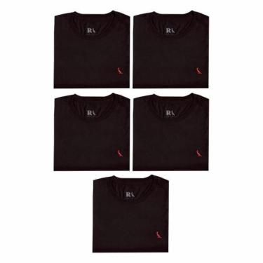 Imagem de Kit 5 Camisetas Brasa Pica Pau Bordado Reserva, GG, Preto