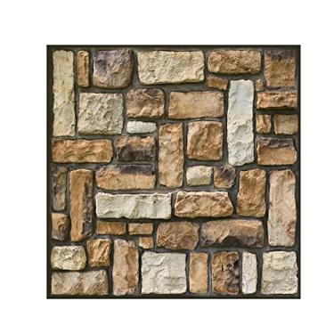 Imagem de Papel de Parede 3D Autoadesivo Vintage tijolo Removível Decoração Moderna Casa Revestimento DIY 1 unidade