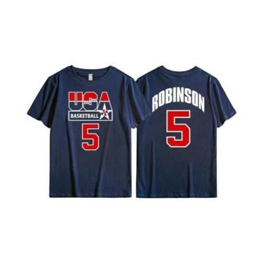 Imagem de Camiseta Masculina Oversize Vintage Dream Team 1992 Basquete Casual Al