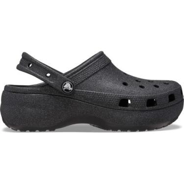 Imagem de Sandália crocs plataform glitter clog black, Black, 37