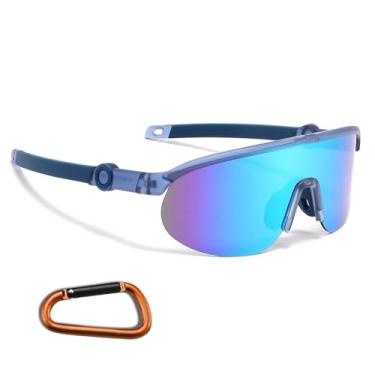 Imagem de suoso Óculos de sol de beisebol infantil para meninas: proteção UV400 para meninos e crianças, ciclismo, futebol, esportes, C8-azul, 129.18