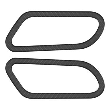 Imagem de SG Store 2 peças de adesivos de proteção de alça de fibra de carbono para carro 18 x 7,5 cm compatíveis com VW Scirocco 2009-2016