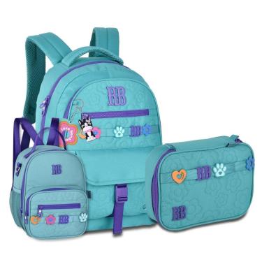 Imagem de Mochila Escolar Com Lancheira e Estojo Rebecca Bonbon Kit Juvenil-Feminino