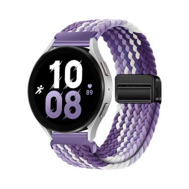 Imagem de Pulseira Magnética De Nylon De 20mm 22mm Para Samsung Galaxy Watch 7/6